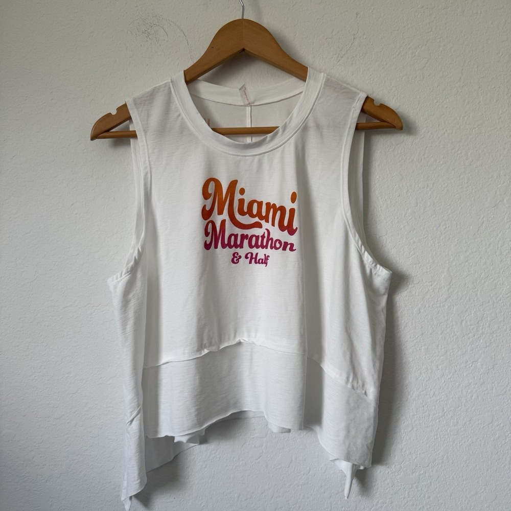 Free People Movement Women's Tempo Tank Miami Marathon Medium Marathon Expo